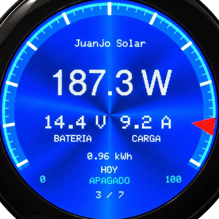 Vista de carga solar